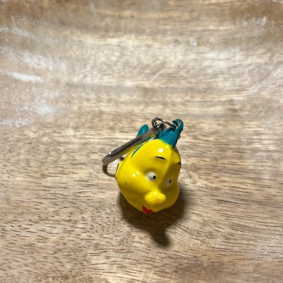 The Little Mermaid Flounder Bell Charm with Spring Hook - Picture 3 of 12